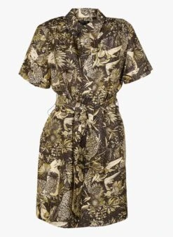 Soeur MAUD - Robe Courte Col Classique Imprimée En Soie | Multicolore -Soeur 4073907