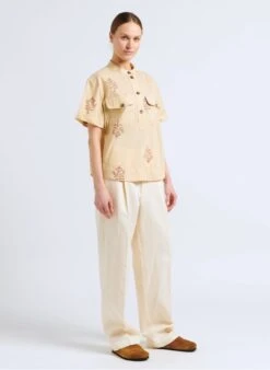 Soeur SULPICE - Pantalon à Pinces En Coton | Beige -Soeur 4092326 1