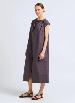 Soeur TAMARIS - Robe Midi En Popeline De Coton | Gris -Soeur 4092367