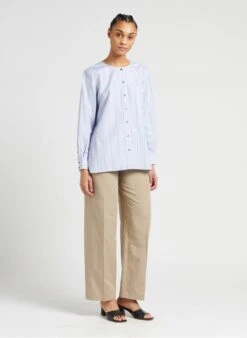 Soeur THALIE - Chemise En Popeline De Coton Rayée | Rayé -Soeur 4098713