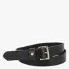 LA TURENNE - Ceinture En Cuir Lisse | Noir -Soeur 4132259