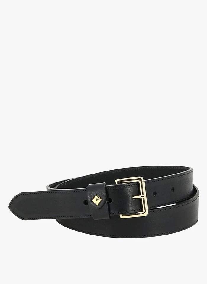 LA TURENNE - Ceinture En Cuir Lisse | Noir 3 LA TURENNE - Ceinture En Cuir Lisse | Noir