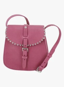 LE SAB ROCK - Mini Besace à Boucle En Cuir | Rose