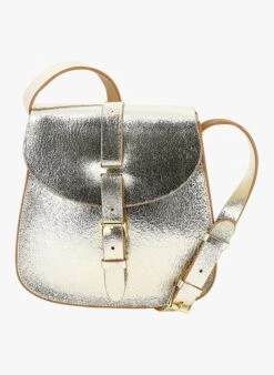 LE SAB MEDIUM - Sac Bandoulière En Cuir Métallisé | Doré