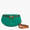 LA NEW LILI - Sac Banane En Cuir Velours | Vert 2 LA NEW LILI - Sac Banane En Cuir Velours | Vert -Soeur 4132305