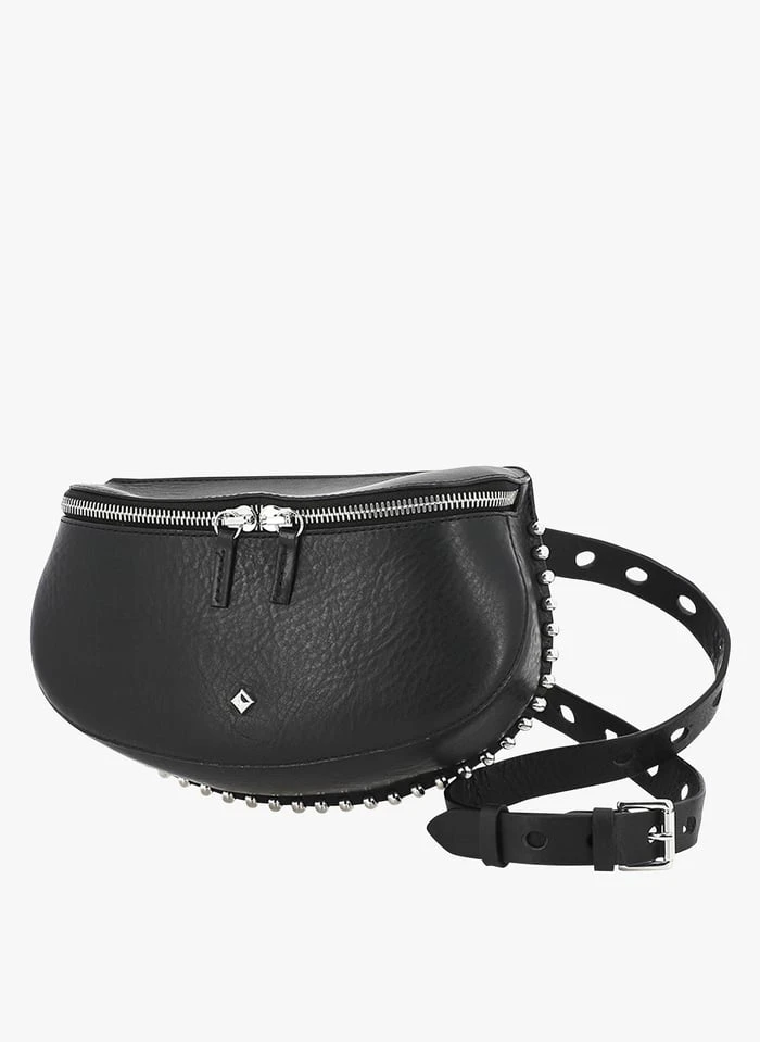 LA LILI ROCK - Sac Banane En Cuir | Noir 3 LA LILI ROCK - Sac Banane En Cuir | Noir