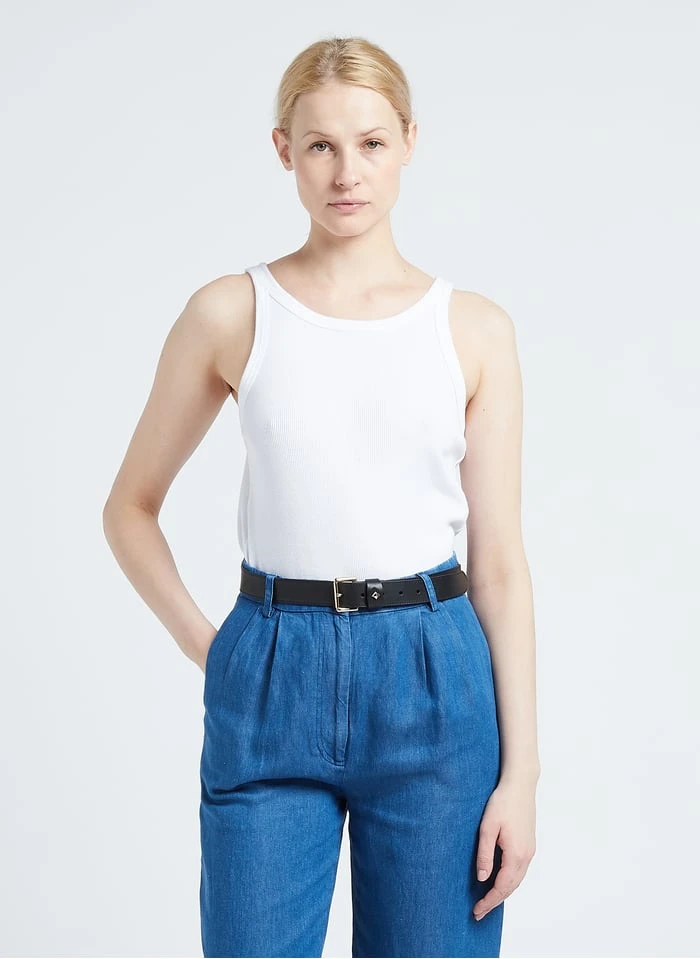 LA TURENNE - Ceinture En Cuir Lisse | Noir 4 LA TURENNE - Ceinture En Cuir Lisse | Noir – Image 2