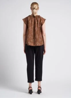 Soeur TANGER - Blouse Col Rond En Lin Flammé | Marron 15 Soeur TANGER - Blouse Col Rond En Lin Flammé | Marron -Soeur 4151278