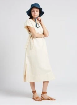 Soeur USHUAIA - Robe Longue Droite En Coton Mélangé | Beige -Soeur 4151738