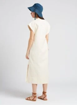 Soeur USHUAIA - Robe Longue Droite En Coton Mélangé | Beige -Soeur 4151740