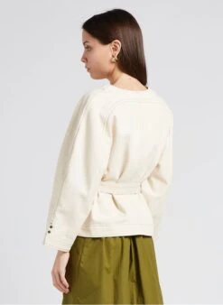 Soeur TAHO - Veste Kimono Croisée En Coton Bio | Beige -Soeur 4151902