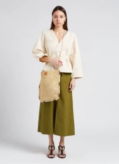 Soeur TERESA - Jupe Longue En Popeline De Coton | Vert -Soeur 4151907 1