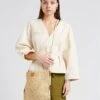 Soeur TAHO - Veste Kimono Croisée En Coton Bio | Beige -Soeur 4152172