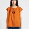 Soeur TANGER - Top En Popeline De Coton | Orange -Soeur 4156378
