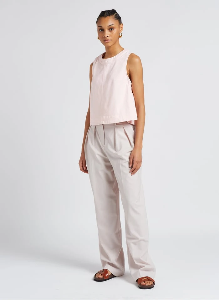 Soeur PAMPA - Top Col Rond En Coton | Rose 6 Soeur PAMPA - Top Col Rond En Coton | Rose – Image 4