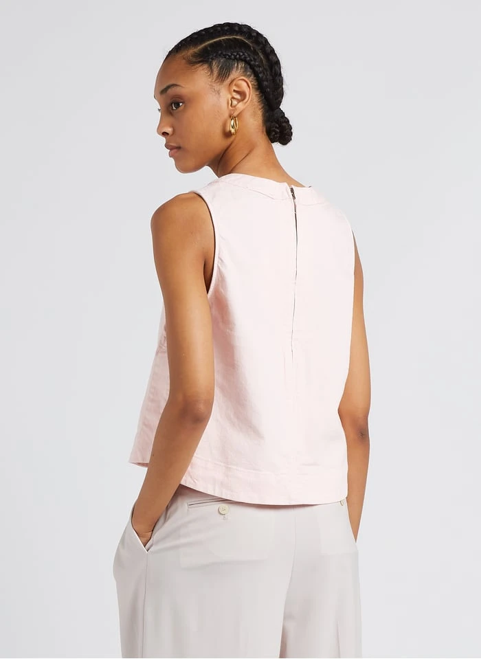 Soeur PAMPA - Top Col Rond En Coton | Rose 4 Soeur PAMPA - Top Col Rond En Coton | Rose – Image 2