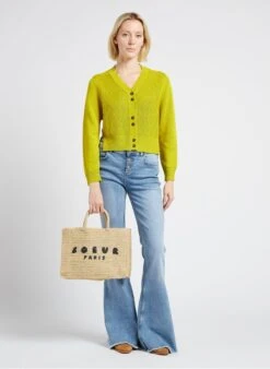 Soeur PAPAYE - Sac Cabas En Paille | Noir -Soeur 4170401