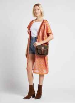 LE NEW FLAV - Sac Bandoulière En Cuir Velours | Kaki -Soeur 4170558