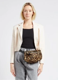 LA GRANDE LILI - Sac Banane Imprimé Léopard | Noir -Soeur 4170653