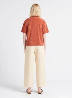 Soeur THABOR - Pantalon Large En Coton Lavé | Beige -Soeur 4183282