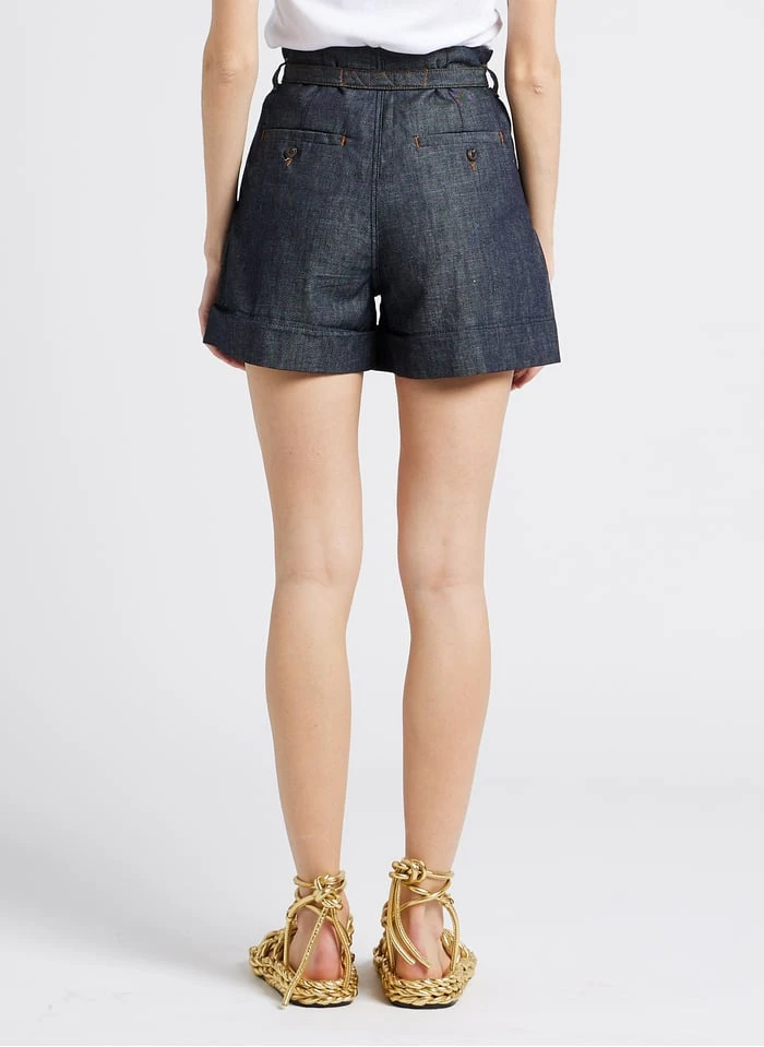 Soeur UOMO - Short Large En Coton Denim | Jean Brut 4 Soeur UOMO - Short Large En Coton Denim | Jean Brut – Image 2