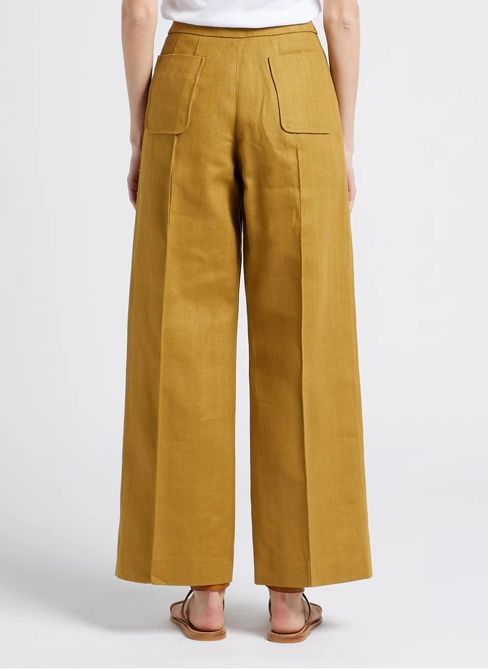 Soeur HARRY - Pantalon Large En Coton Bio Mélangé | Beige 4 Soeur HARRY - Pantalon Large En Coton Bio Mélangé | Beige – Image 2