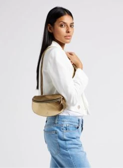 LA NEW LILI - Sac Banane En Cuir Métallisé | Marron 7 LA NEW LILI - Sac Banane En Cuir Métallisé | Marron -Soeur 4220633