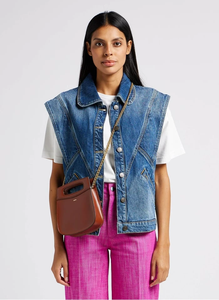 Soeur CHERI - Sac Bandoulière En Cuir | Marron 4 Soeur CHERI - Sac Bandoulière En Cuir | Marron – Image 2