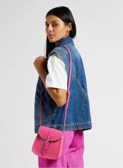 LE SAB ROCK - Mini Besace à Boucle En Cuir | Rose -Soeur 4220859