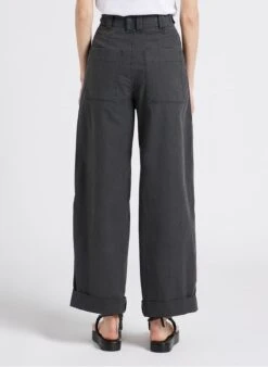 Soeur THABOR - Pantalon Large En Coton Lavé | Gris -Soeur 4244827