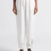 Soeur TRIOMPHE - Pantalon En Lin Flammé Lavé | Blanc -Soeur 4267160